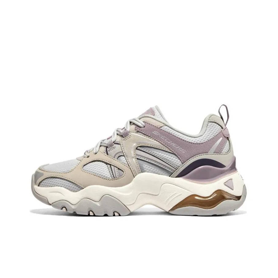 Skechers DLites 3.0 Air Sneakers 'Grey Purple Beige' Women's