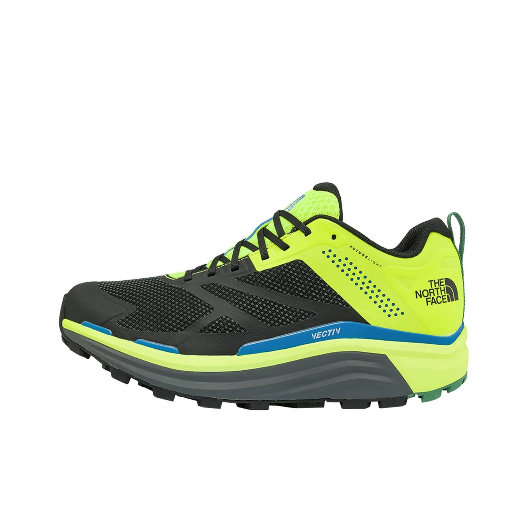 THE NORTH FACE Vectiv Амортизация Износостойкий Низкий Топ Походная обувь Мужская Черный Желтый