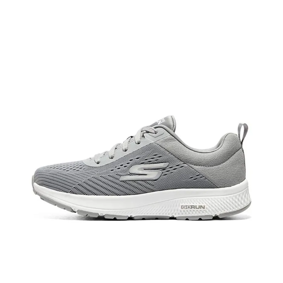 Skechers Go Walk Fle Durable Breathable Lightweight Low Top Casual Running Shoes Women's Light Gray
