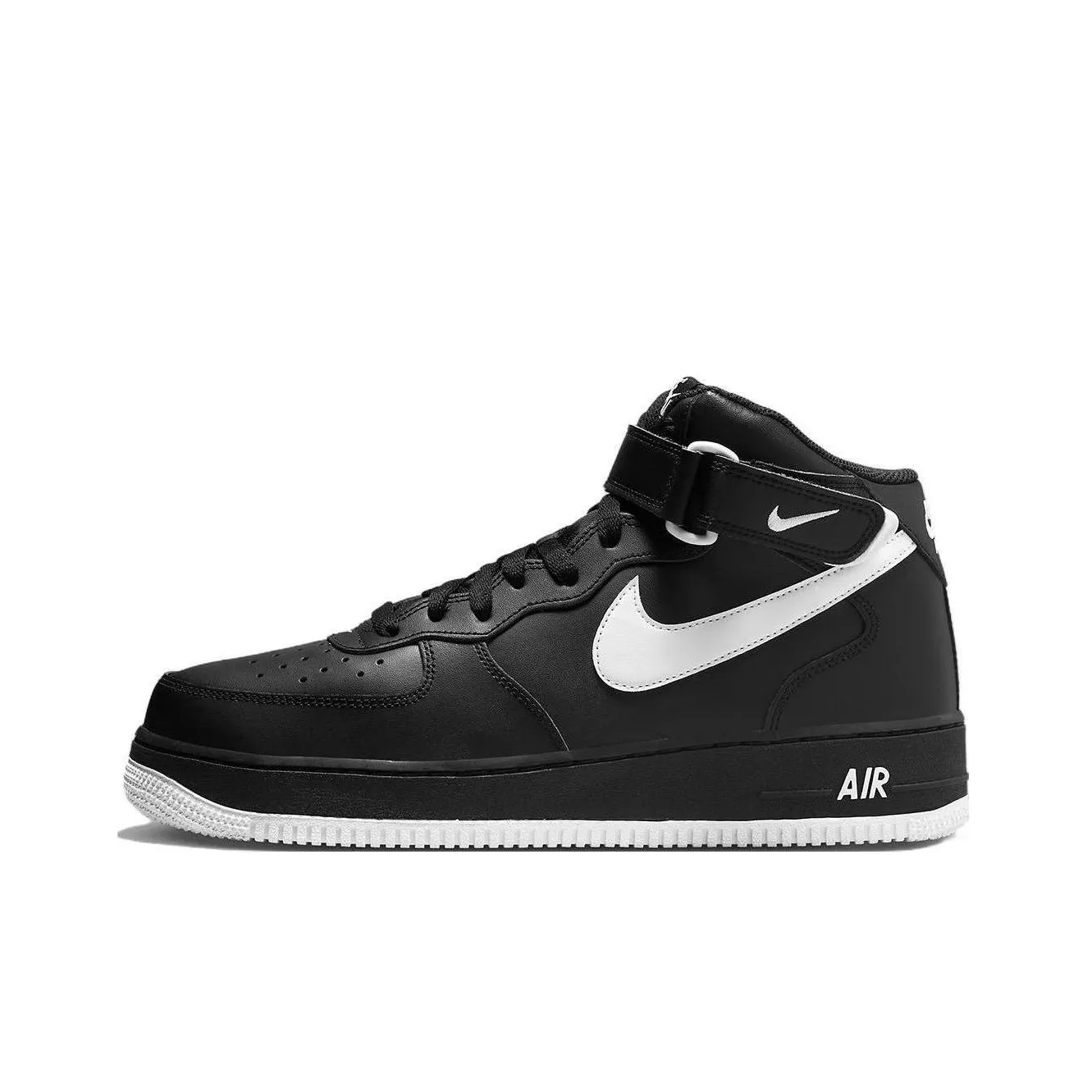 Nike Air Force 1 Mid '07 Black White Sole