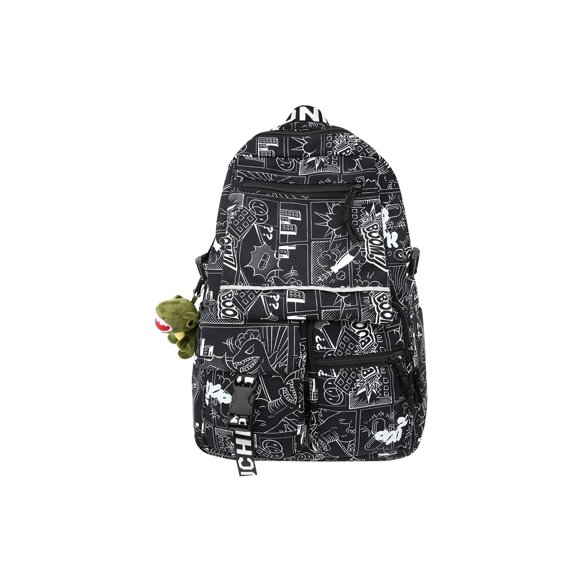 Travel Nylon Backpack Regular Unisex Multicolor