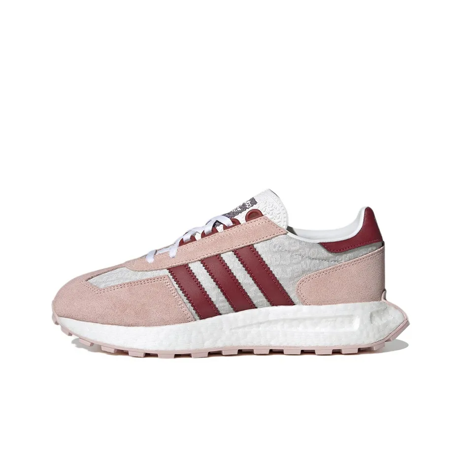 Adidas Originals Retropy E5 Slip-resistant Abrasion-resistant Lightweight Low Top Casual Unisex Pink White Adidas Originals Retropy E5 Противоскользящий Устойчивый к истиранию Легкий Низкий Топ Повседневный Унисекс Розовый Белый