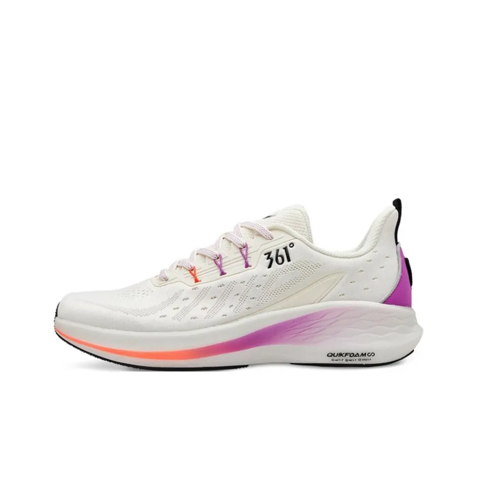 361° Shock Absorbers With Slip Resistant And Abrasion Resistant Properties Low Top Running Shoes Men's Rose Purple