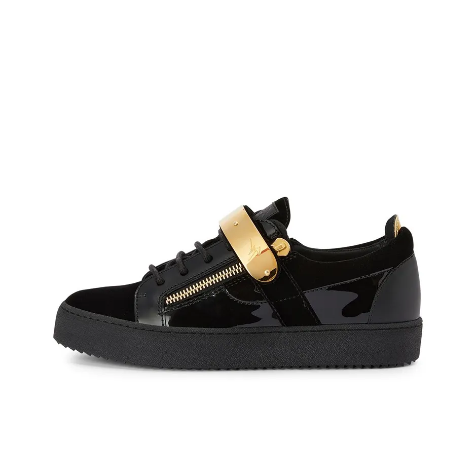 Giuseppe Zanotti/GZ Coby Low-Top Stylish Skateboarding Shoes Men's Black