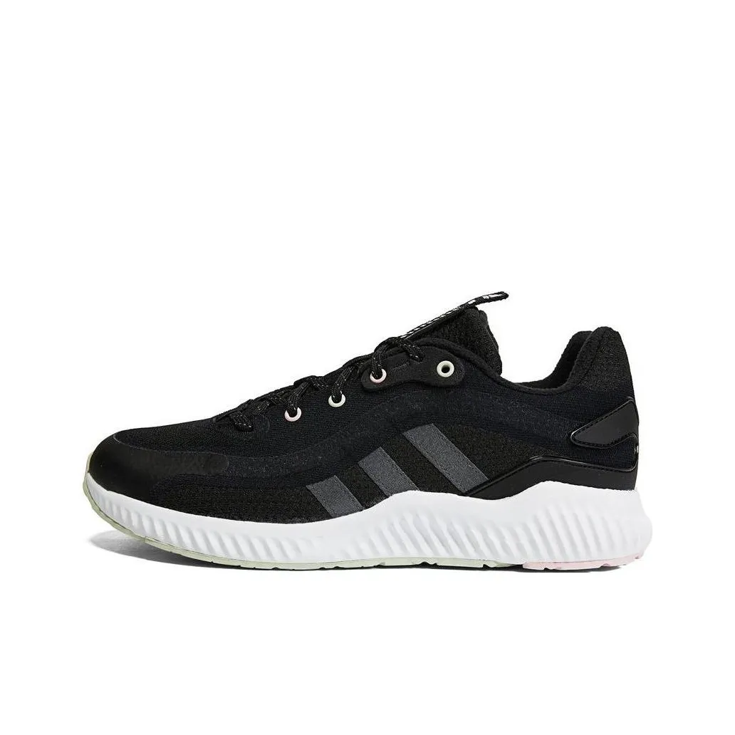 Adidas Jelly Bounce Slip-resistant Abrasion-resistant Low Top Беговые кроссовки Женские Черный Белый