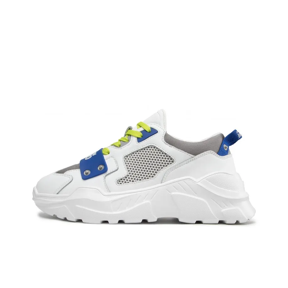 Versace Chunky Logo Sneaker 'White Blue Green'