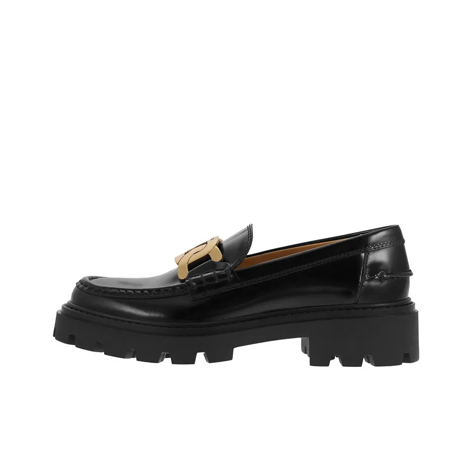 TOD'S Logo Plaque Slip-On Loafers Women's
