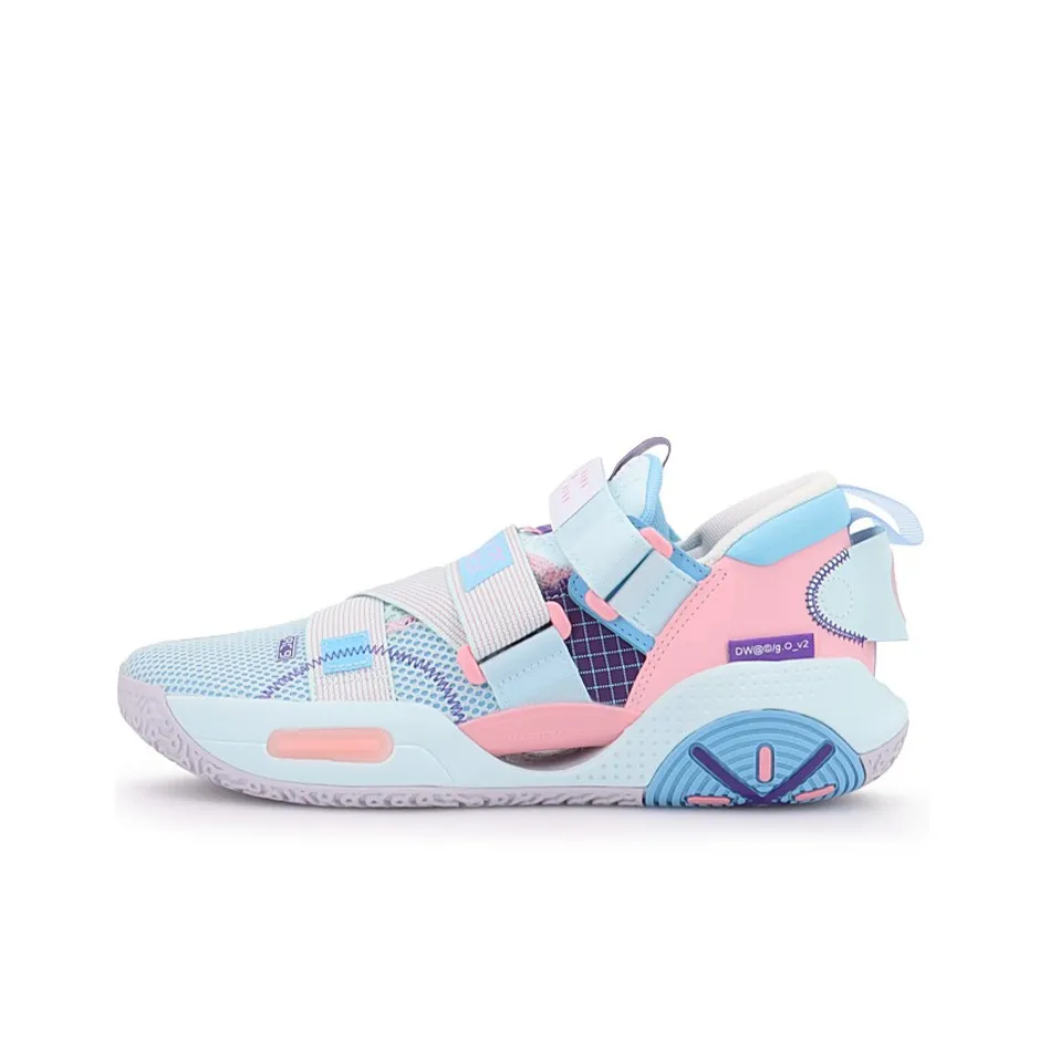 LINING Wade AC9 V2 Men | All City 9 Professional Basketball Shoes - Blue/Pink