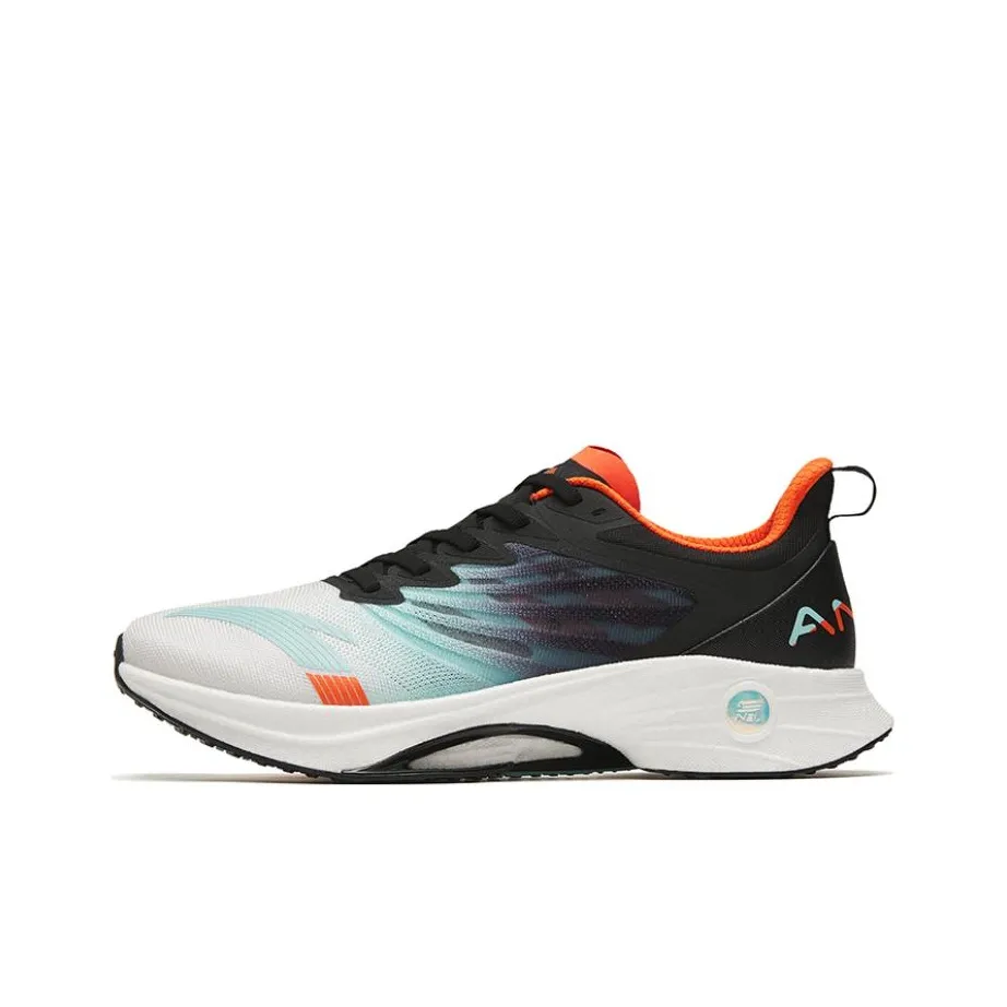 Anta MACH 3.0 Cushioning Anti Slip And Wear Resistant Low Top Running Shoes Men's White Light Blue