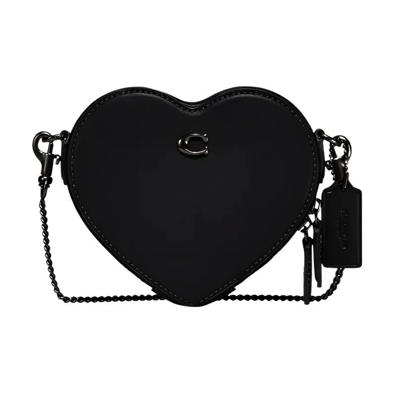 COACH Leather Shoulder Bag, Crossbody Bag Mini Women's Black