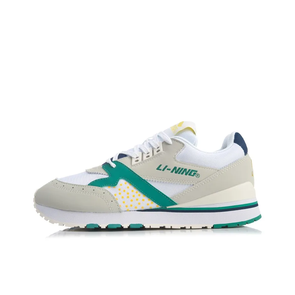 Лайнер 001 Происхождение Противоскользящий Устойчивый к истиранию Низкий Топ Повседневный Мужской Белый Зеленый