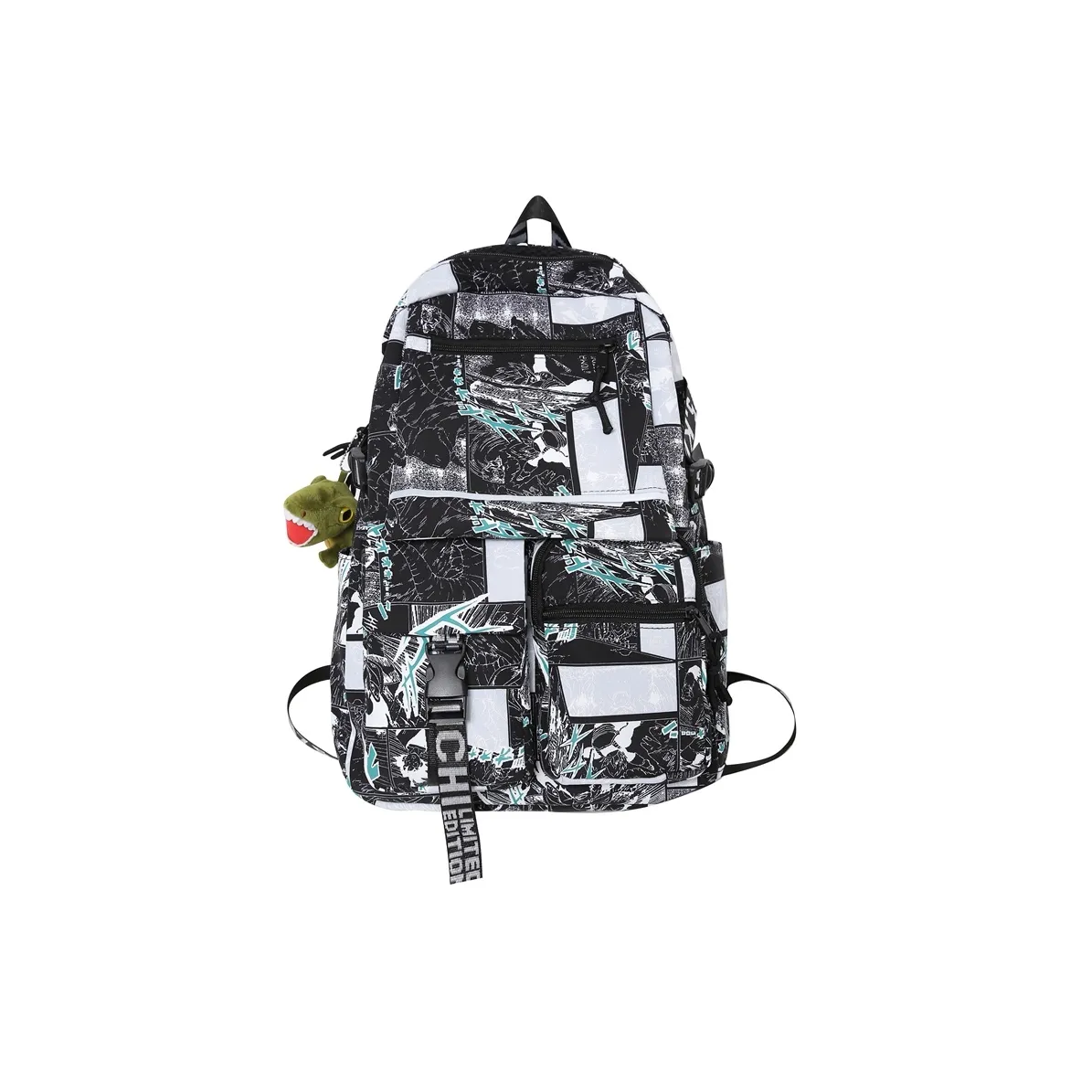 Travel 1 Backpack Regular Unisex Black/Yellow/Green/Blue