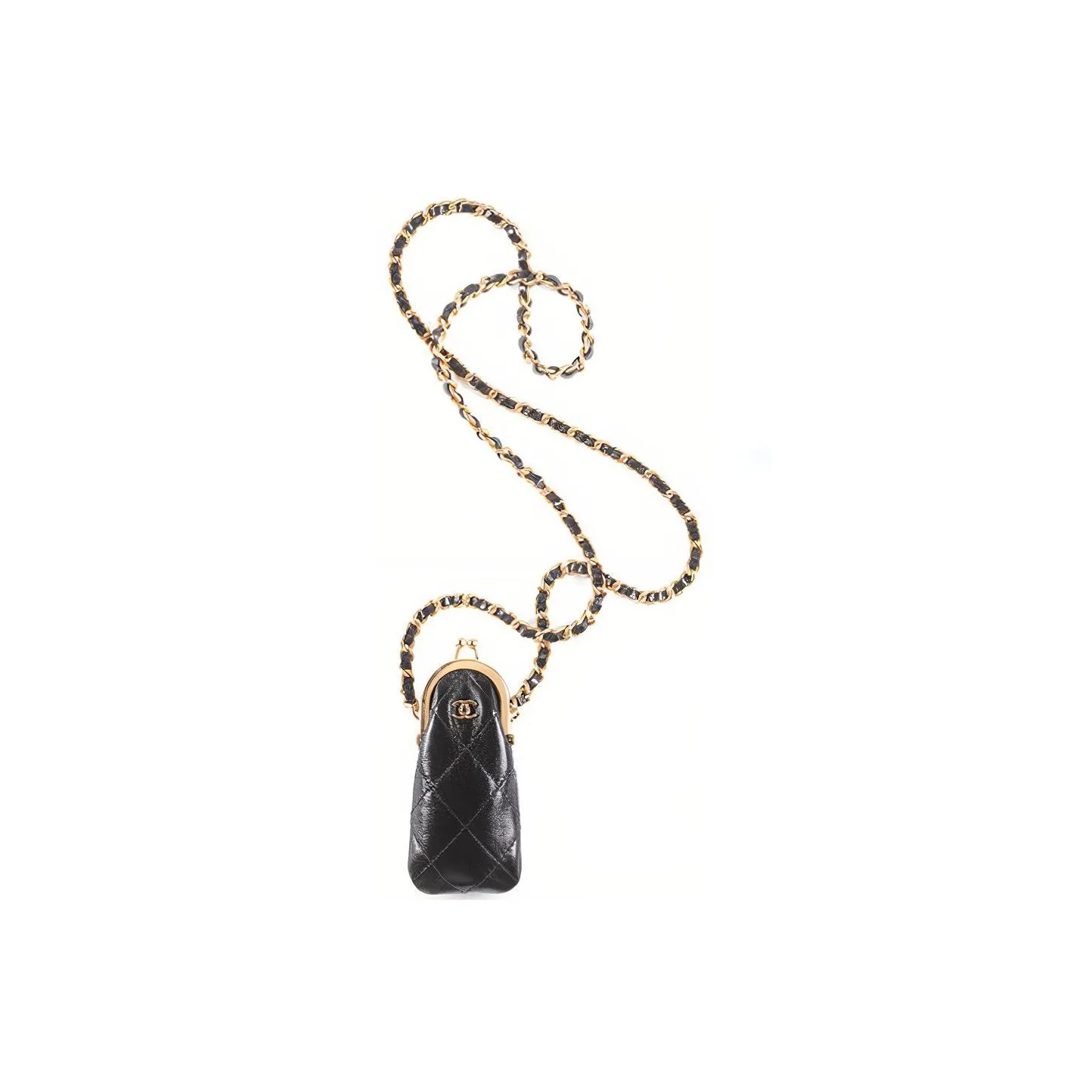 CHANEL 22A Early Autumn Sheepskin Crossbody Bags Women's Black