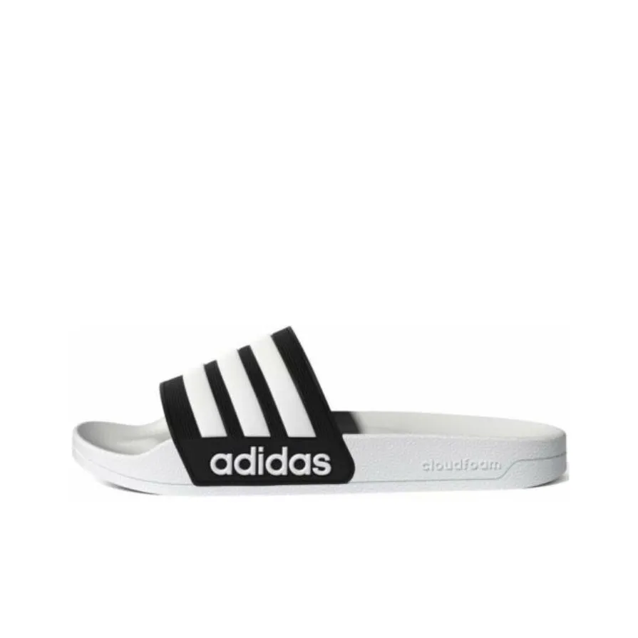 adidas Adilette SHOWER Резиновая подошва Быстросохнущий Шлепанцы Унисекс Белый