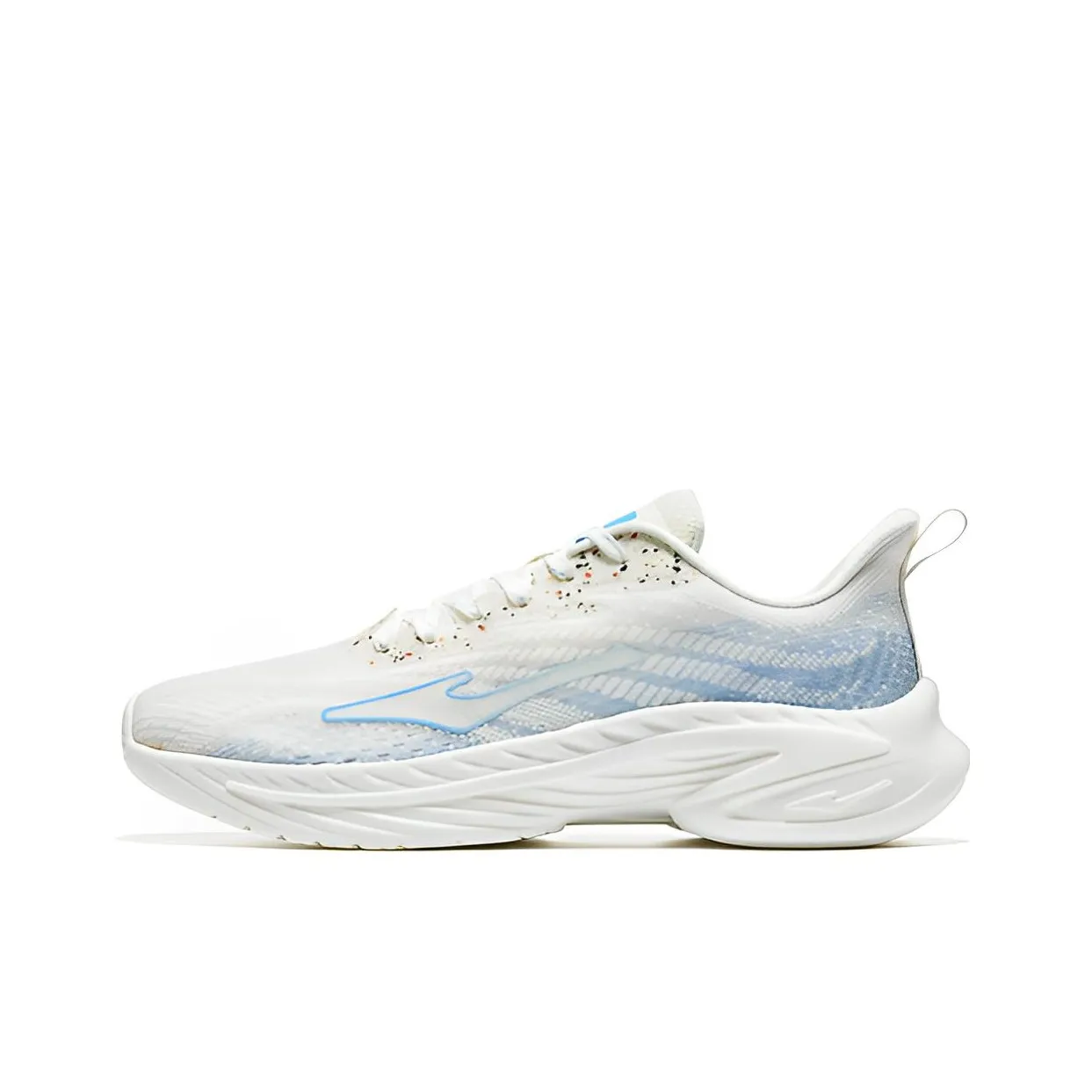 Erke Go Ahead Cushioning Anti-Slip And Wear-Resistant Lightweight Rebound Low-Top Running Shoes Men's White Blue