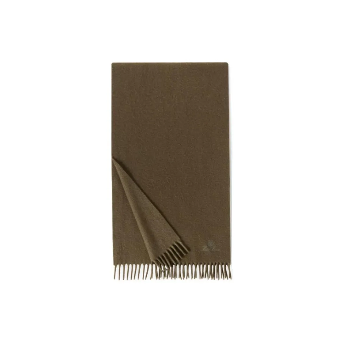 Loro Piana Cashmere Knit Scarves Men's Dark Moss Green