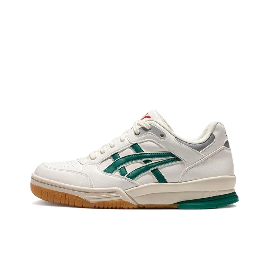 Asics Гель Spotlyte Износостойкий Дышащий Низкий Топ Винтажные Баскетбольные Кроссовки Унисекс Белый Зеленый