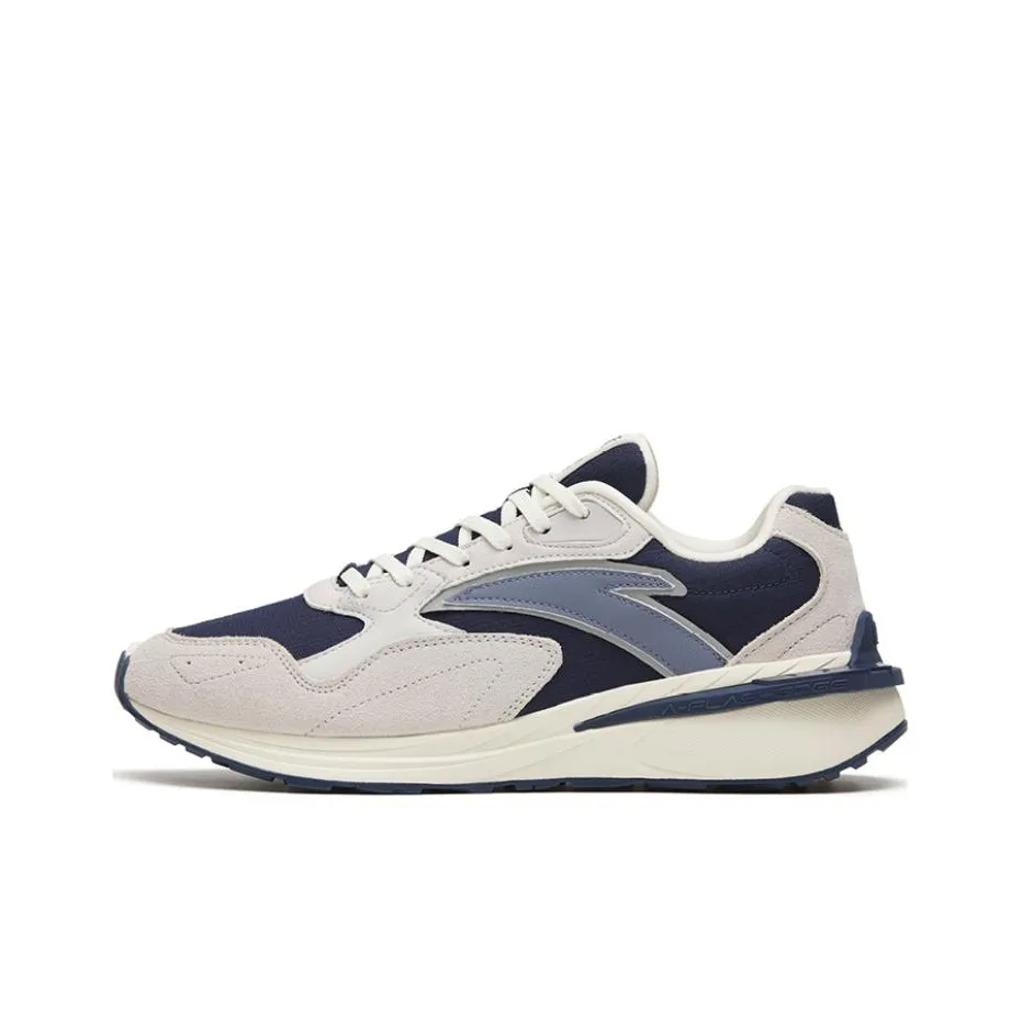 Anta Life Collection Cushioning Wear Resistant Low Top Sports Casual Shoes Blue Gray