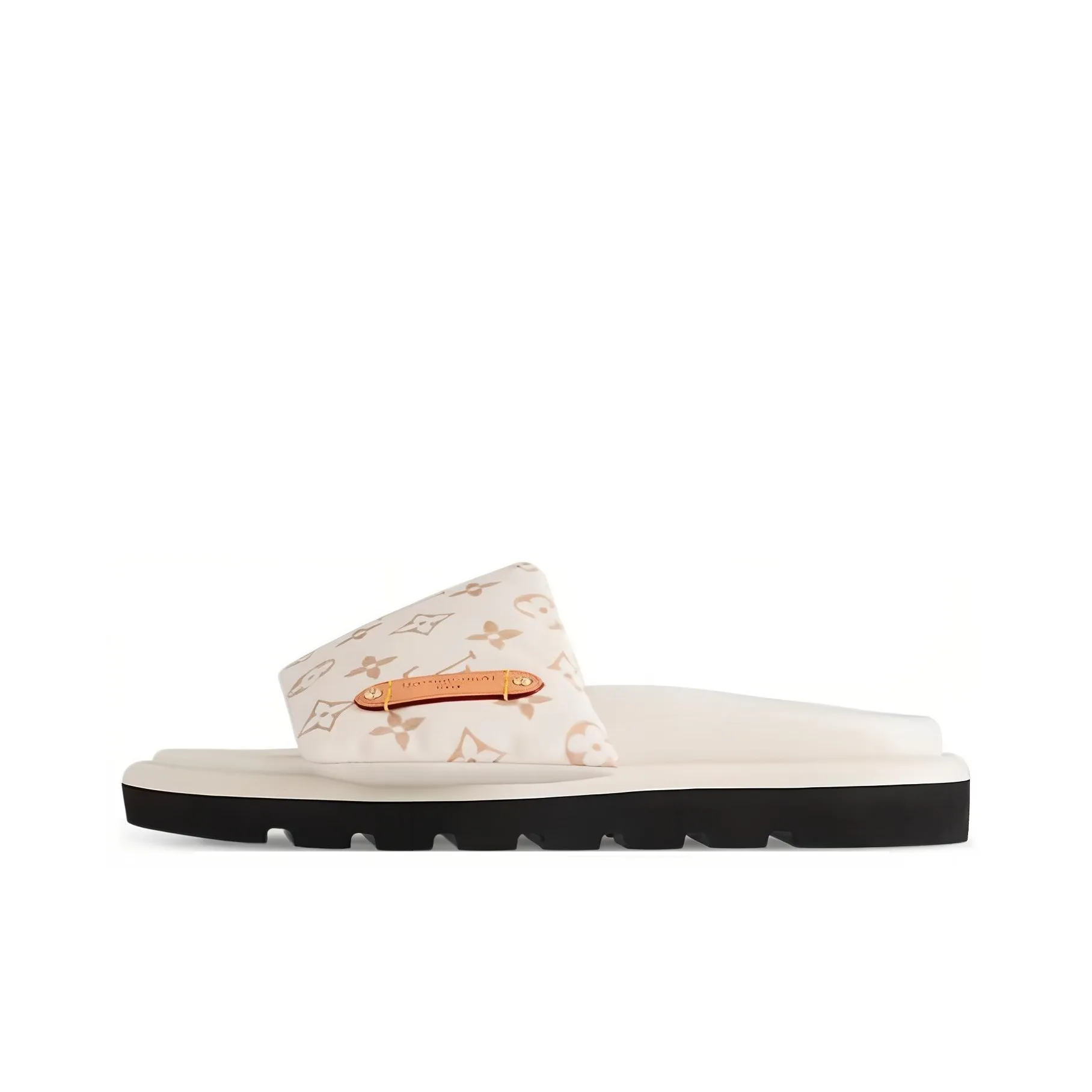 LOUIS VUITTON Pool Pillow Comfort Slide Slippers Women's Beige