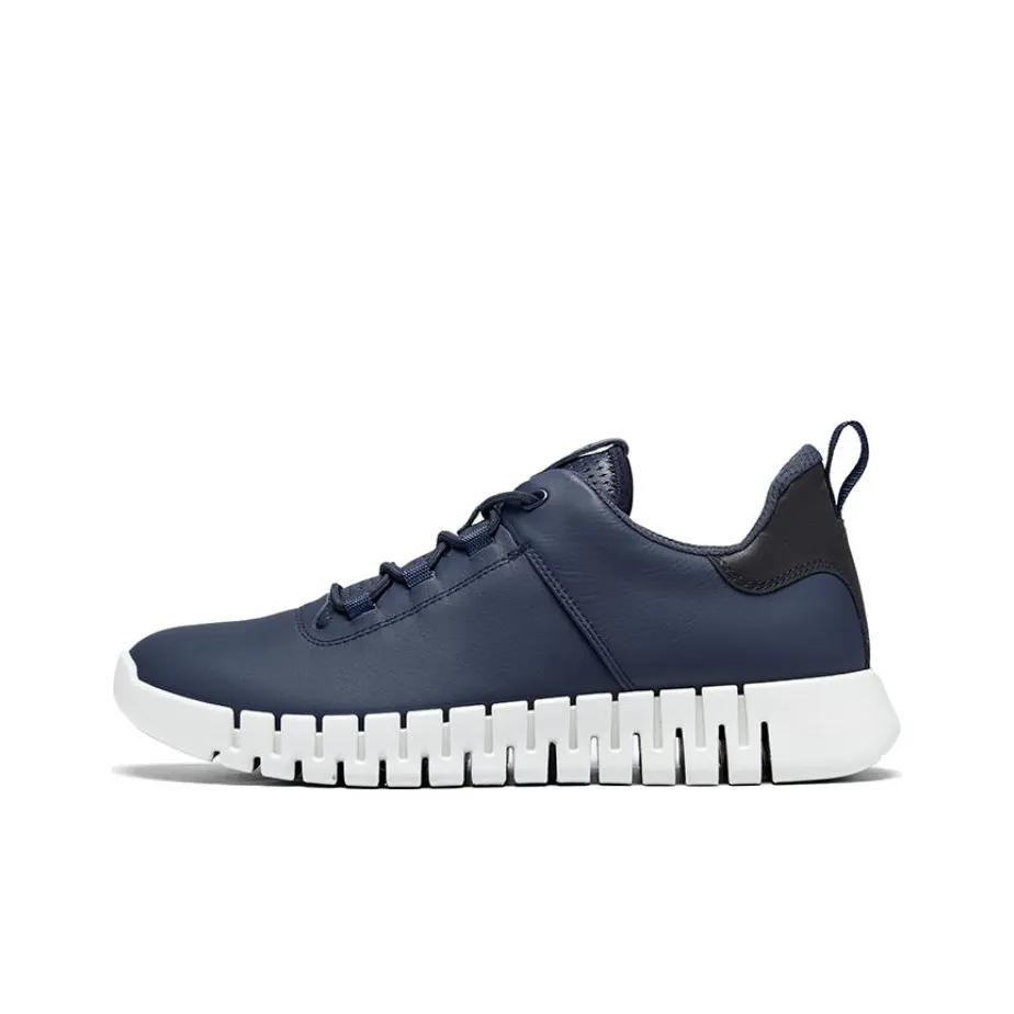 Ecco Smart Series Low Top Sports Casual Shoes Men's Ocean Blue