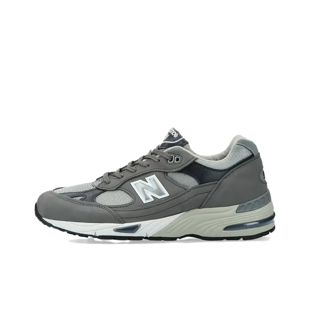 New Balance NB 991 Амортизация Износостойкий Низкий Топ Повседневные Городские Кроссовки для Коммутирования и Беговых Кроссовки Унисекс Серый