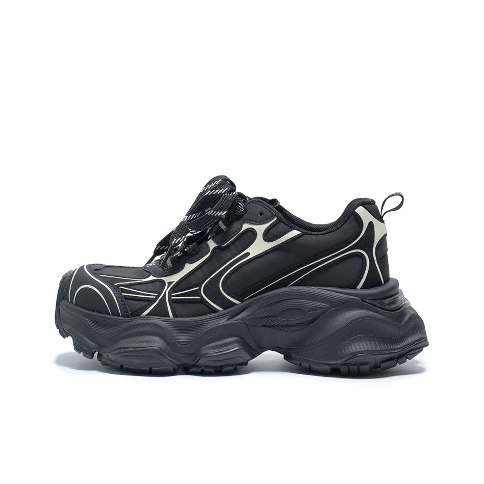 OG Offground Tracing Mountain Wilderness Толстая подошва Низкий топ Полночный черный Женский