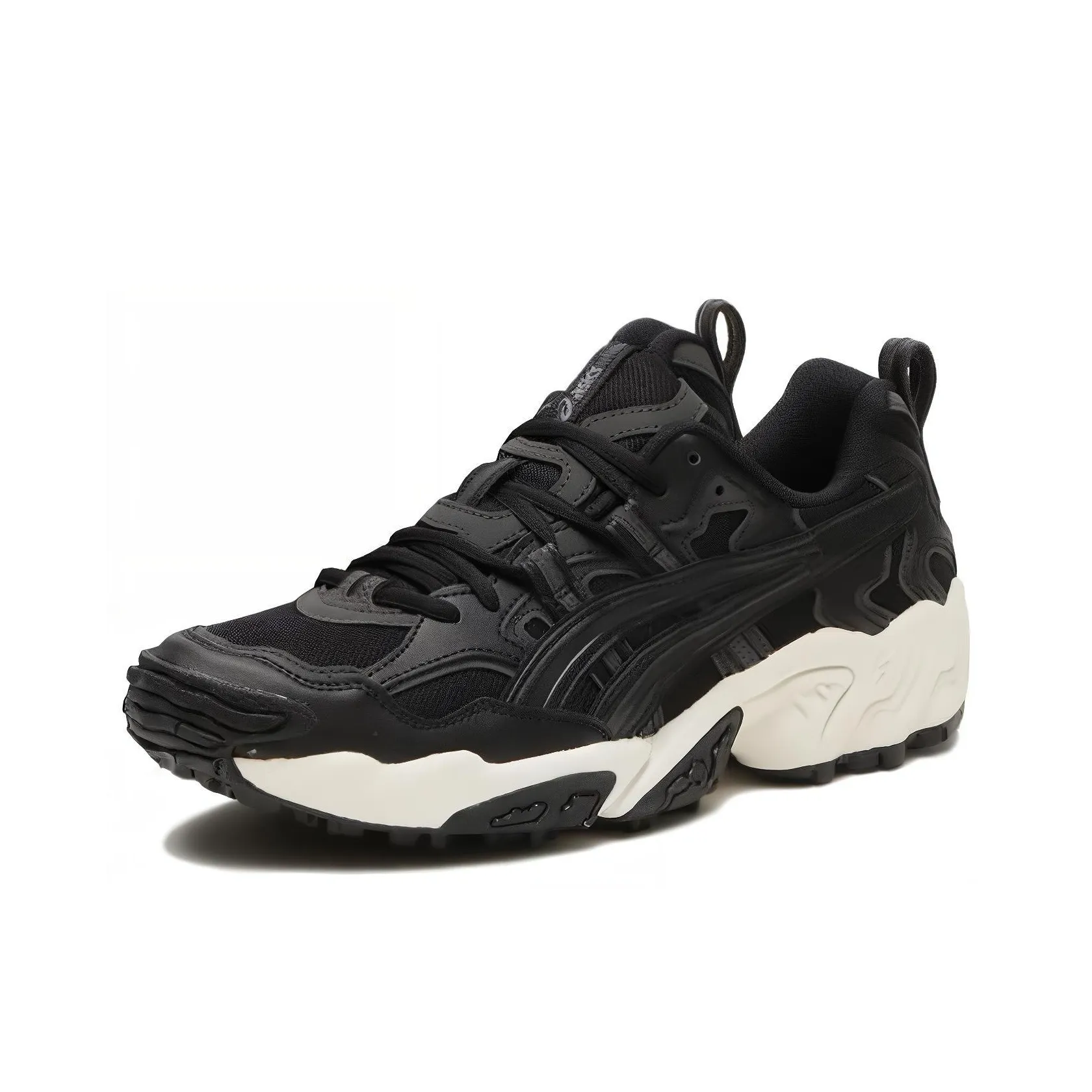 Asics Gel Nandi Og LT Cushioning Wear Resistant Low Top Chunky Sneakers Unisex Black White
