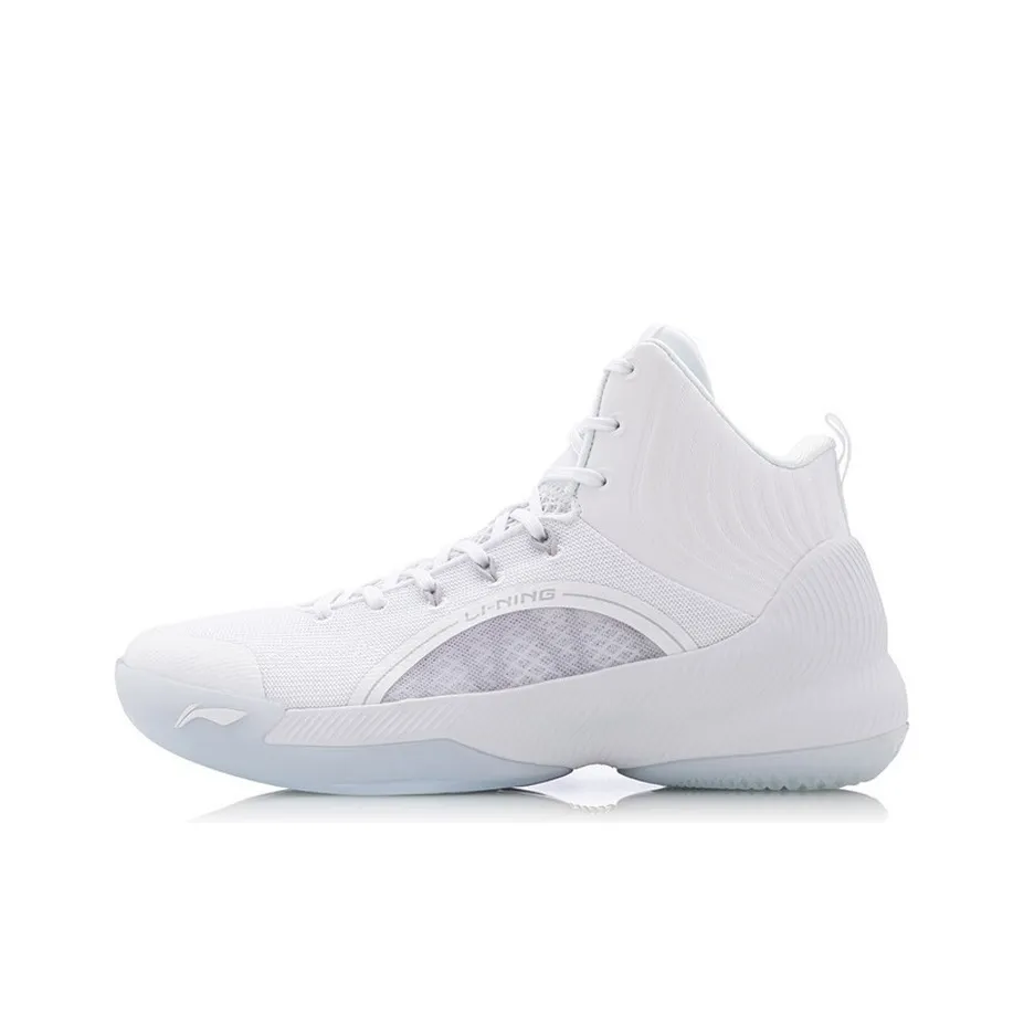 Подкладка YuShuai TD устойчивая к истиранию дышащая высокая баскетбольная обувь мужская белая