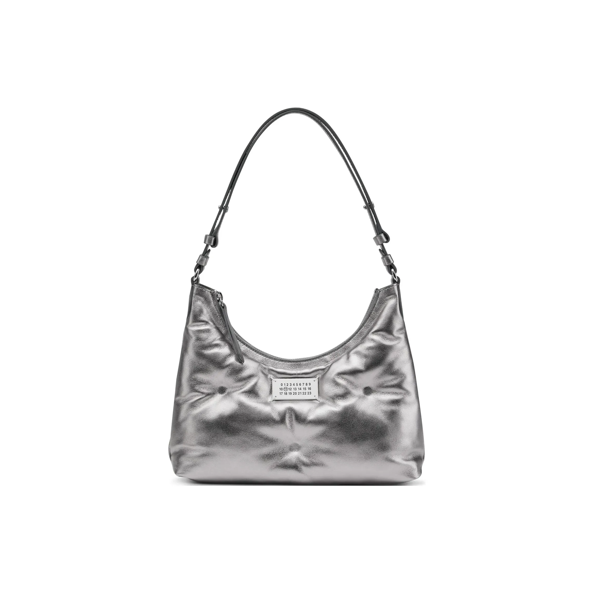 Maison Margiela Glam Slam Sheepskin Hobo Bag, Shoulder Bag, Handbag Trumpets Women's Silver
