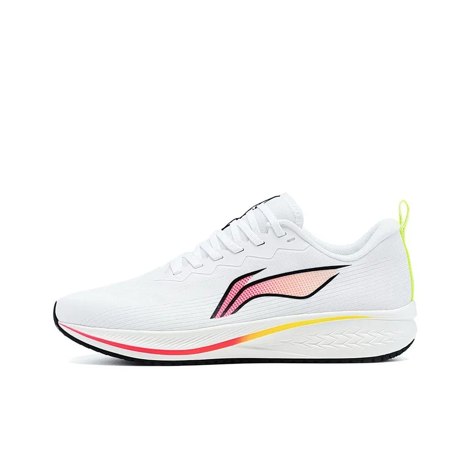 LiNing Red Hare 6 Anti Slip Wear Resistant Low Top Running Shoes Men's Standard White