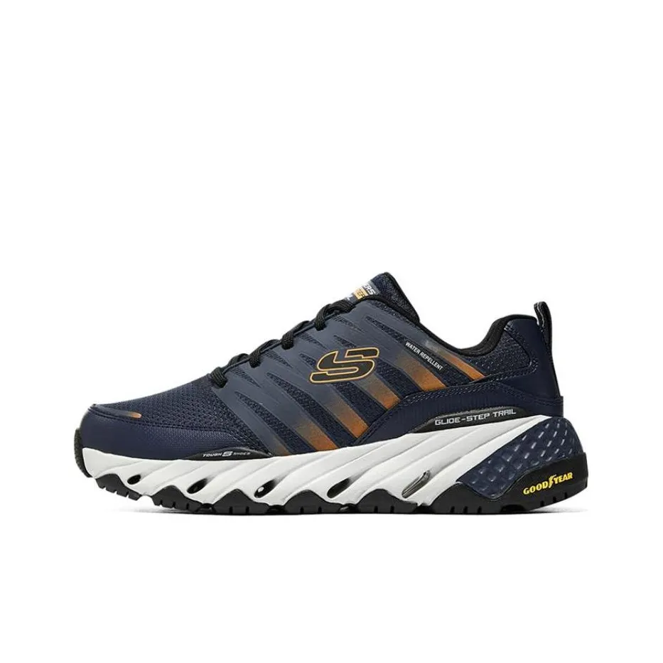 Skechers Glide Step Trail Low Top Casual Shoes Men's Marine Blue