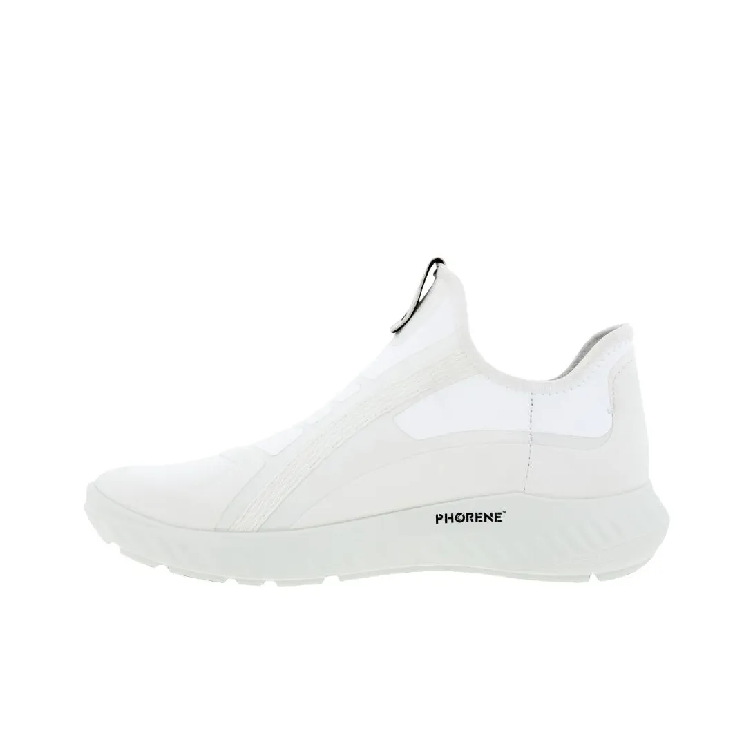 Ecco Ath 1Fw Alpha Abrasion Resistant Low Top Sports Casual Shoes Women's White