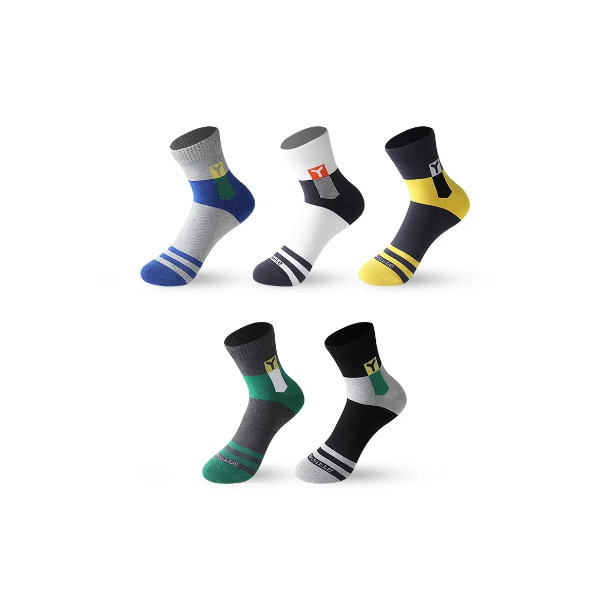 Нескользящие носки для ног унисекс 5 пар