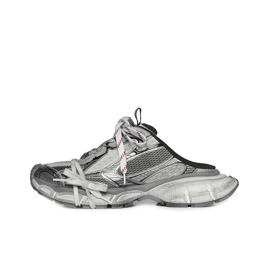 Balenciaga 3XL Mules 'Grey Mesh And Polyurethane'