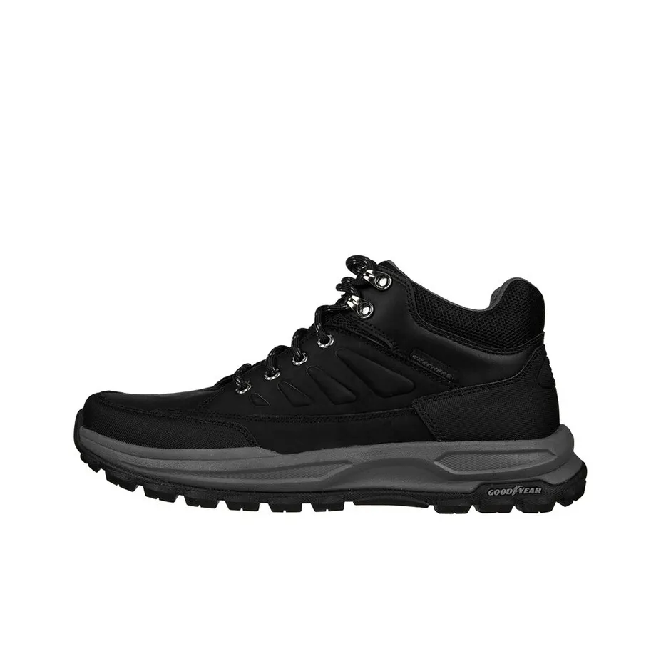 Skechers Zeller Bazemore Mid Top Hiking Shoes Men's Black
