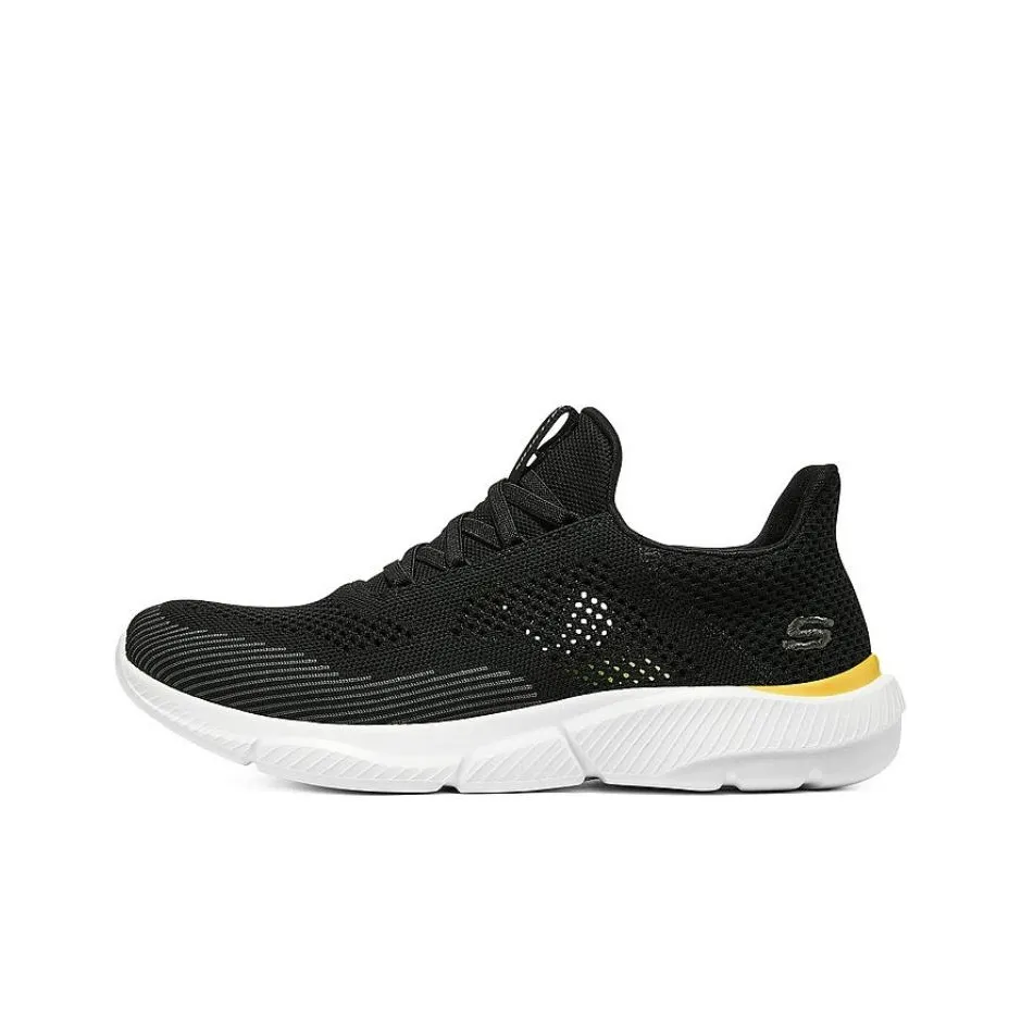 Skechers Ingram Low Top Casual Shoes Men's Black Yellow