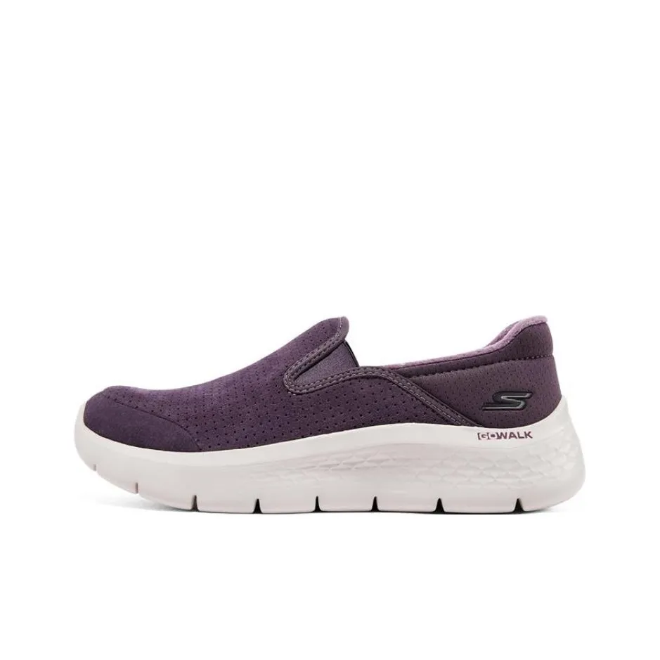 Skechers Go Walk Fle Low Top Casual Shoes Women's Dark Purple