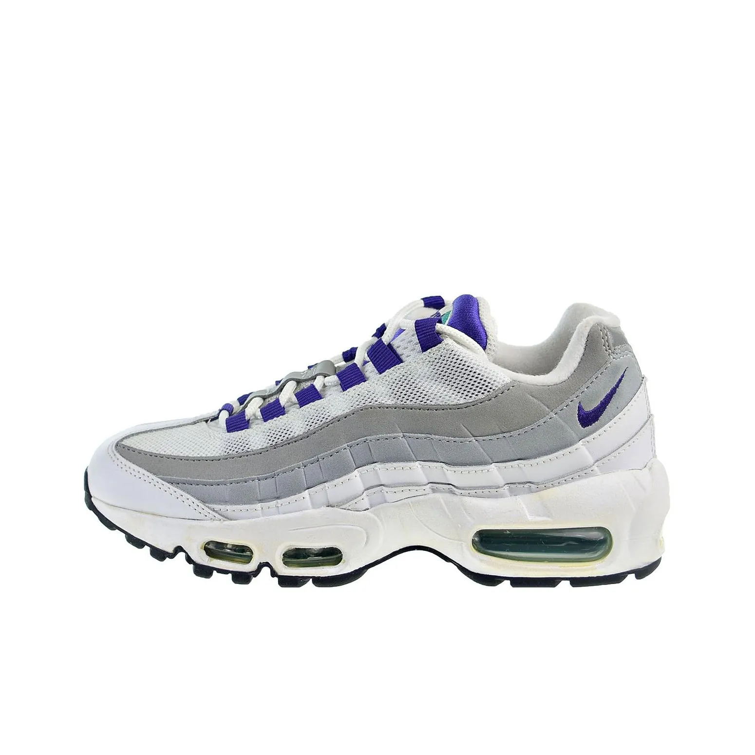 Nike Air Max 95 Low Топ Спортивная Повседневная Обувь Женская Белый Серый Фиолетовый