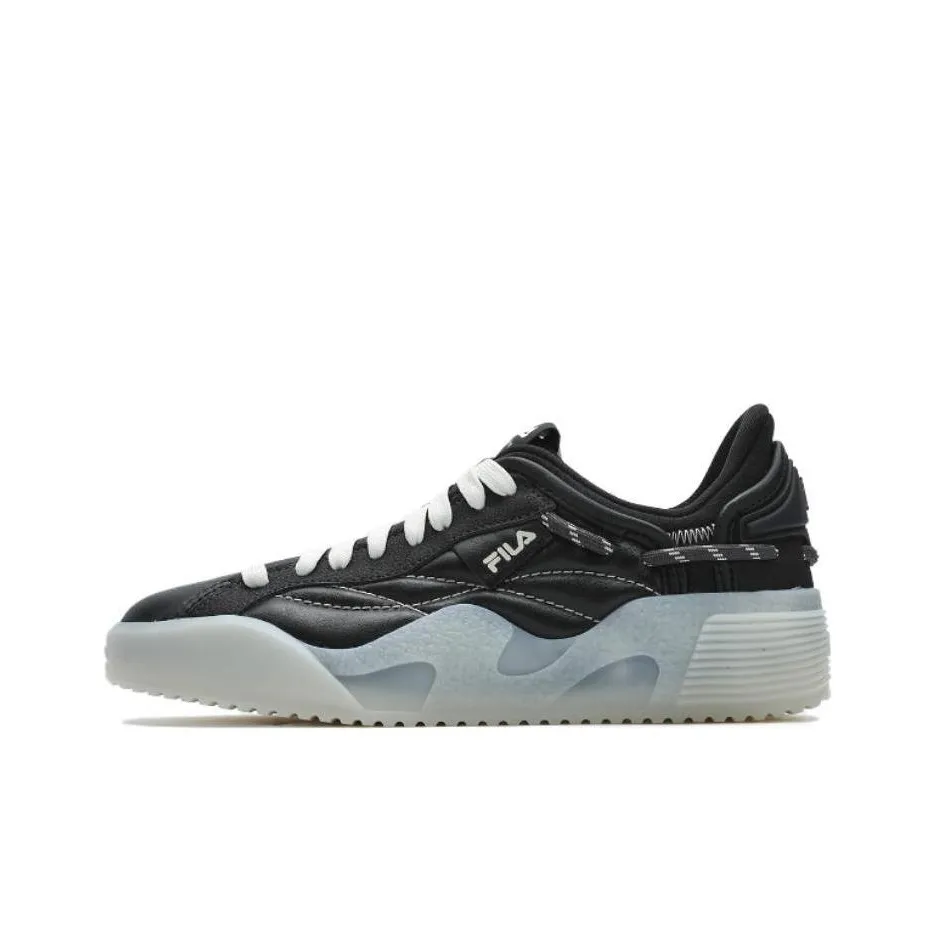 FILA ARTMOSPHERE Non-slip Lightweight Low-Top Skateboard Shoes Women's Black Gray Color