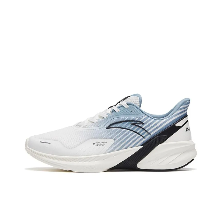 ANTA DuCi4 Амортизаторы Slip-resistant Низкий Топ Повседневные Беговые кроссовки Мужские Синий Белый Черный