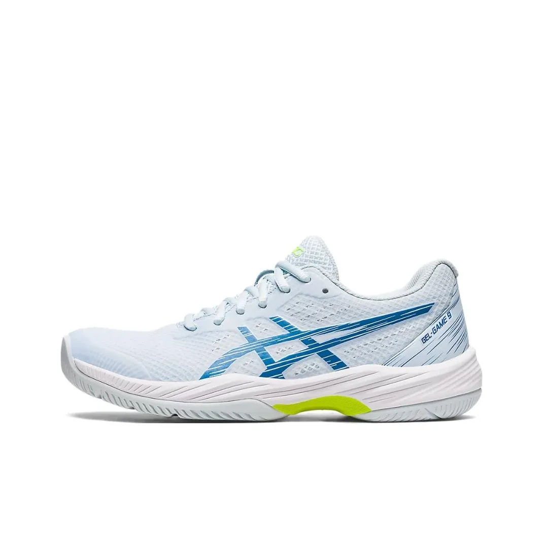 Asics Gel Game 9 Low Топ Беговые кроссовки Женские Синий Зеленый