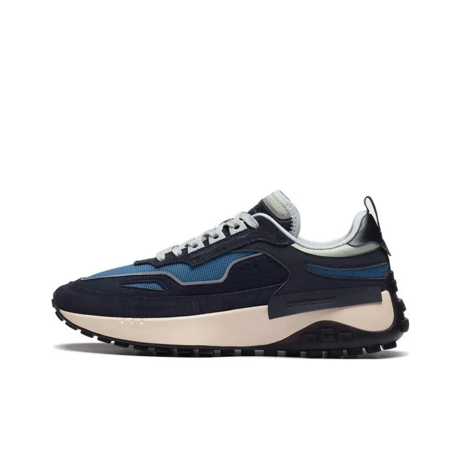 LiNing CF Tracing Cushioning Wear Resistant Low Top Sports Casual metallic shoes Teal