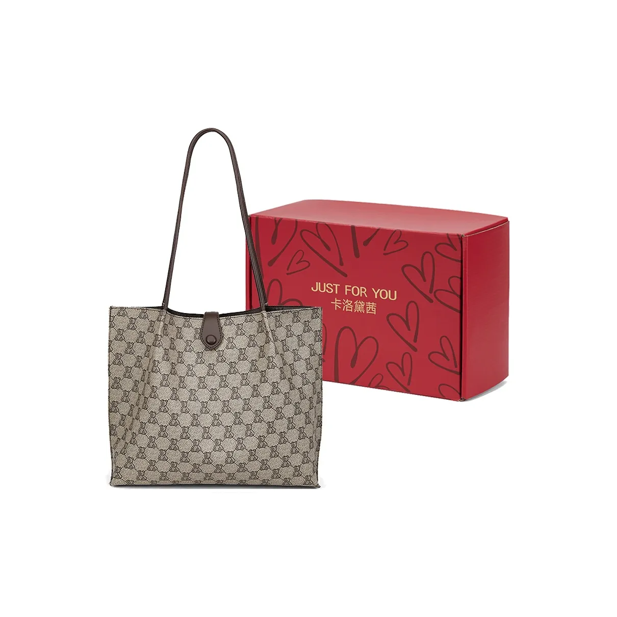 CORALDAISY Сумка для ноутбука из синтетической кожи сумка-тоут сумка-одна сумка через плечо женский цвет дубовая листва серый