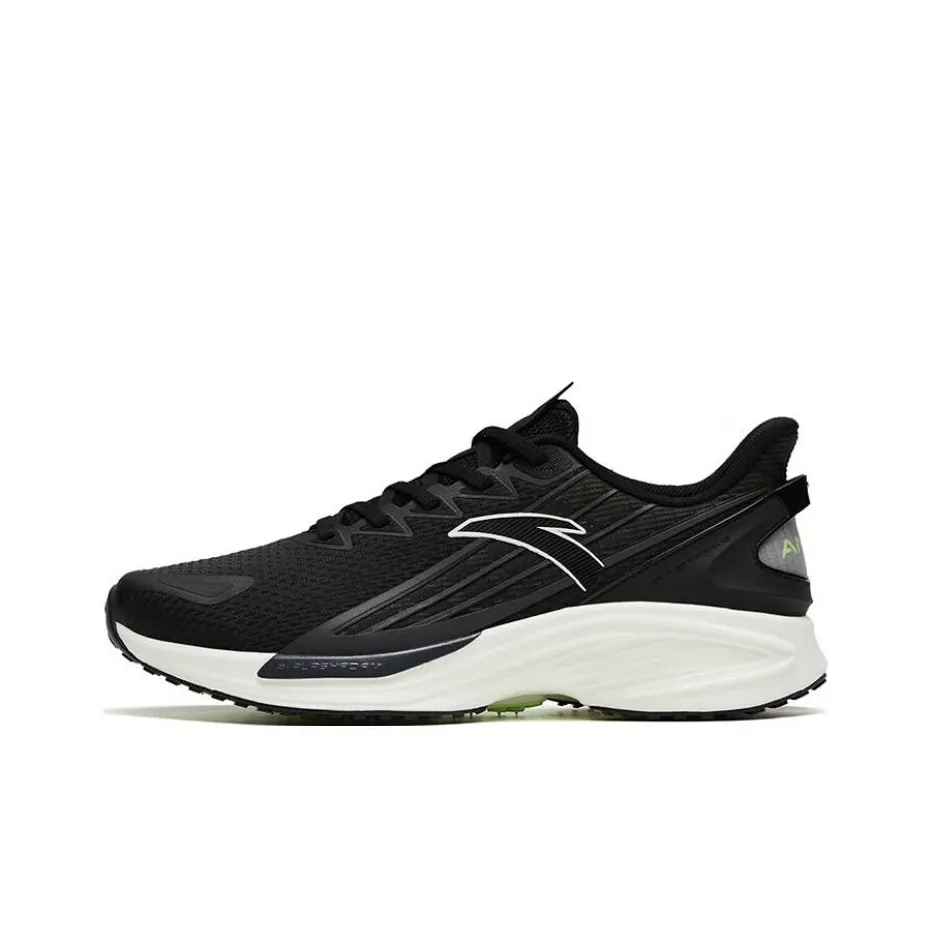 Anta A Grip Pro Shock Absorbers With Slip Resistant And Abrasion Resistant Properties Low Top Running Shoes Men's Black
