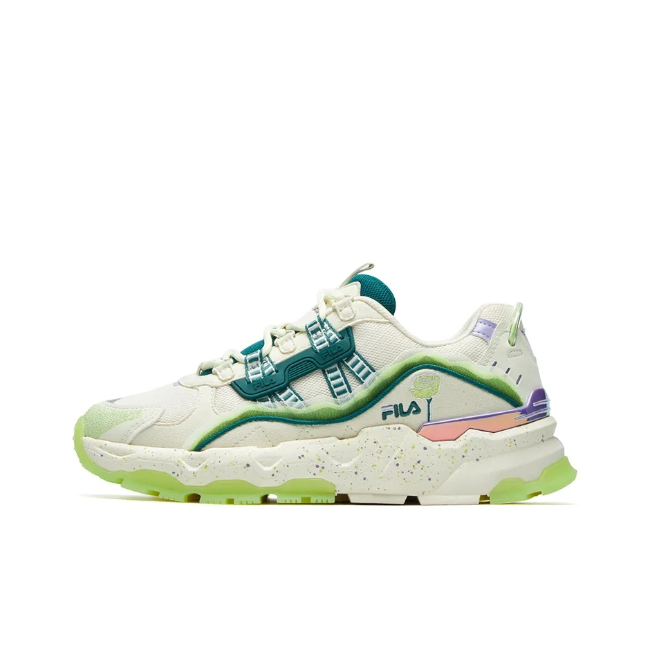 FILA Disruptor Low Sneakers 'White Green' Women's
