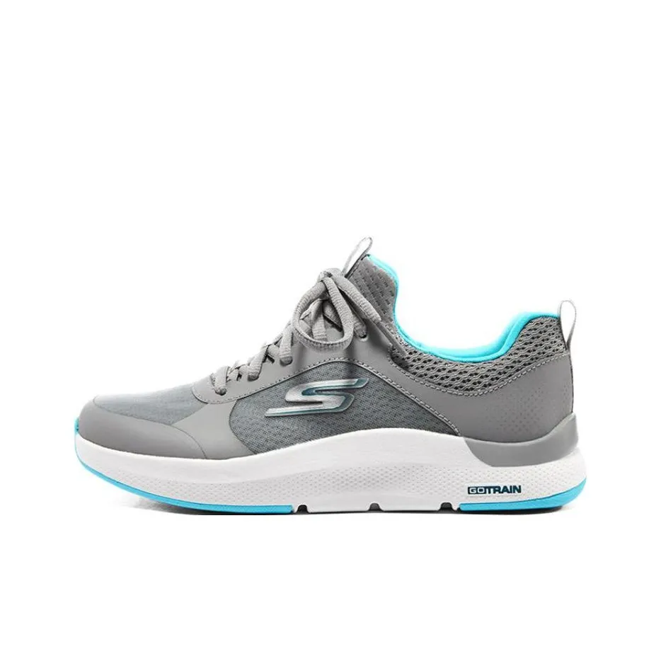 Skechers Go Train Move Low Top Sports Casual Shoes Women's Gray Blue