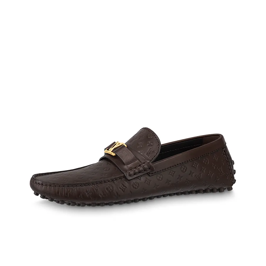 LOUIS VUITTON Hockenheim Gommino Loafers Men's Brown