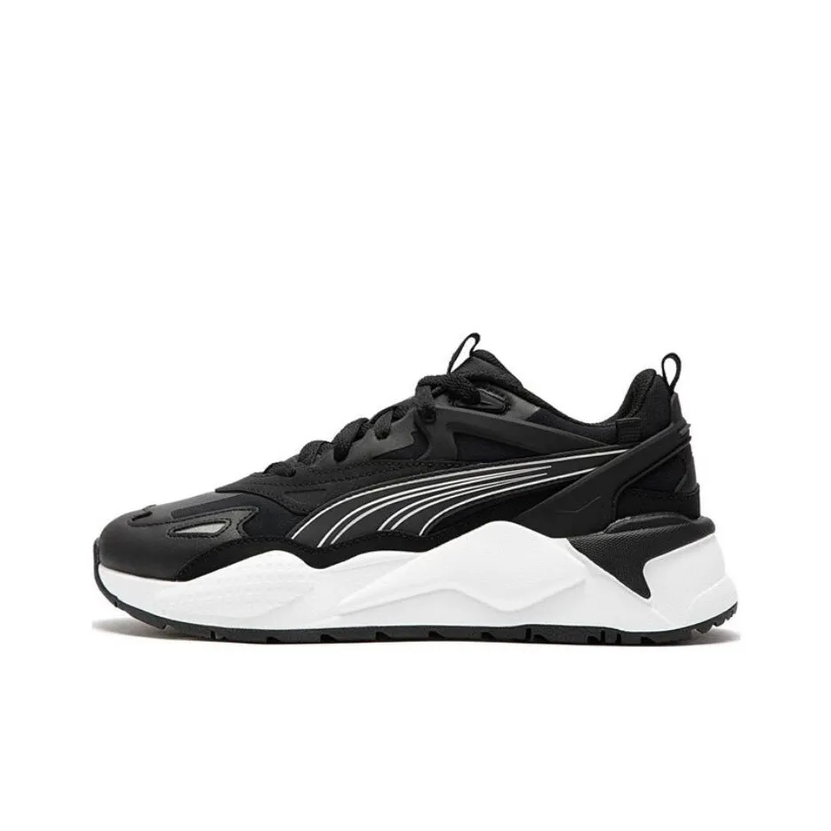 PUMA RS X Efekt Low Топ Кэжуал Унисекс Черный Серебряный