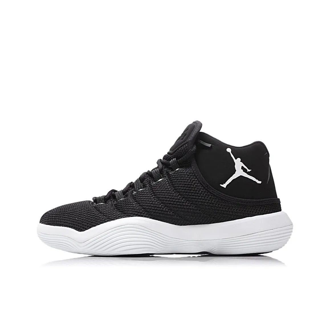 Джордан Super.Fly 2017 PFX с амортизаторами нижняя юбка устойчивый баскетбольные кроссовки унисекс черный