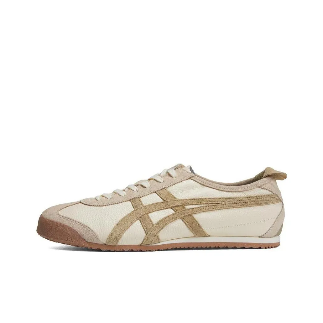 Onitsuka Tiger MEXICO 66 Противоскользящий устойчивый к истиранию низкий топ повседневная обувь унисекс серый коричневый